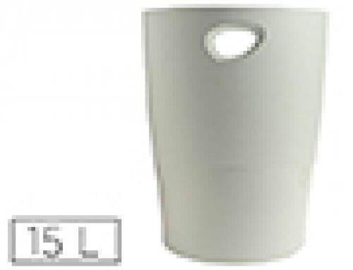 Cesto de papeis exacompta em plastico ecoblack cinza 15 litros , Exacompta , 156076 , 9002493037045